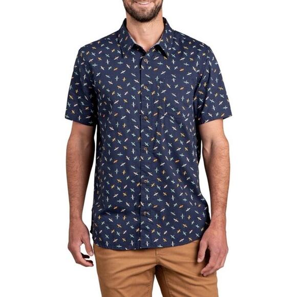 Toad & Co | Men | Fletch Organic Cotton Kayak Ripstop SS Button Up Shirt | Large - Picture 12 of 12